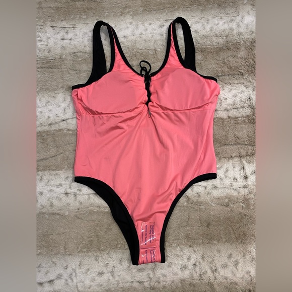 NWOT 💖PINK by Victoria's Secret One Piece Lace Up Bathing Suit Size L - Picture 4 of 6
